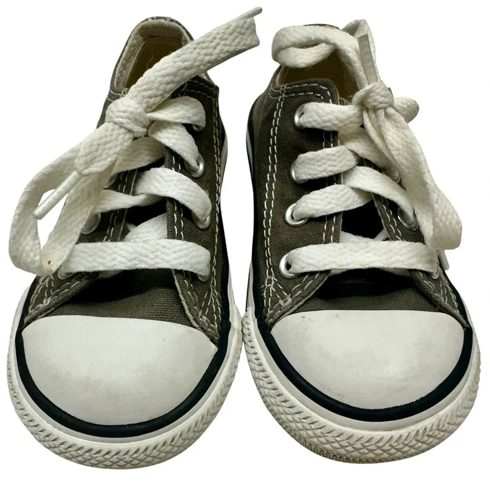 Converse Chuck‎ Taylor All Star Sneakers Infant US6 Gray Low Top 7J794